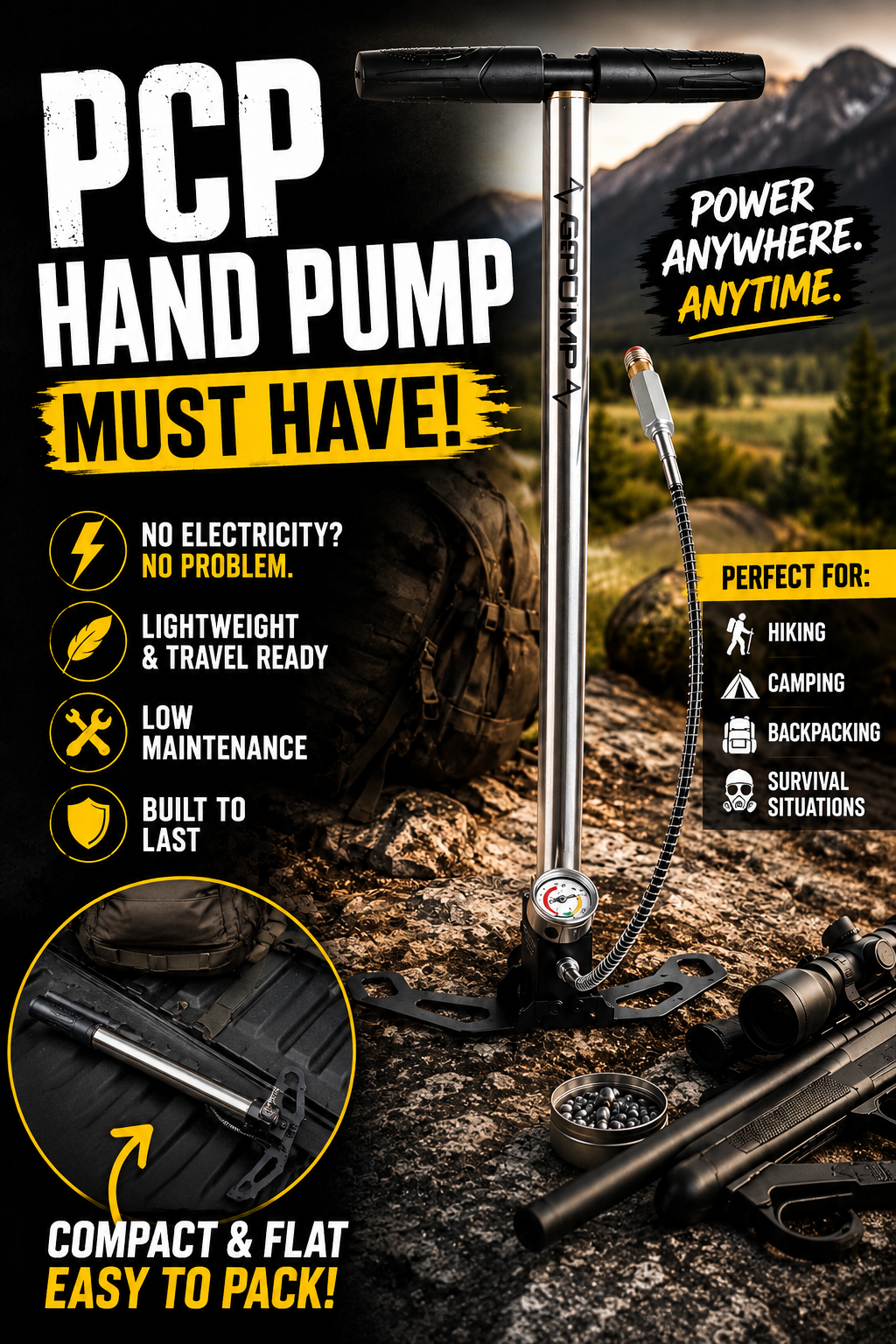 AirVenturi G9 4500 PSI Hand Pump