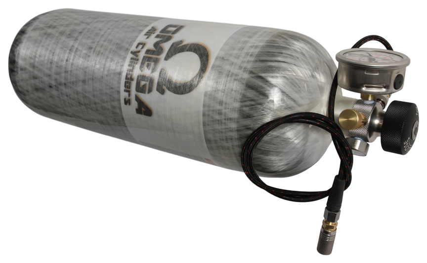Omega 75 cu/ft 4500psi Tank w/ HP3 Valve, Hose and QC's