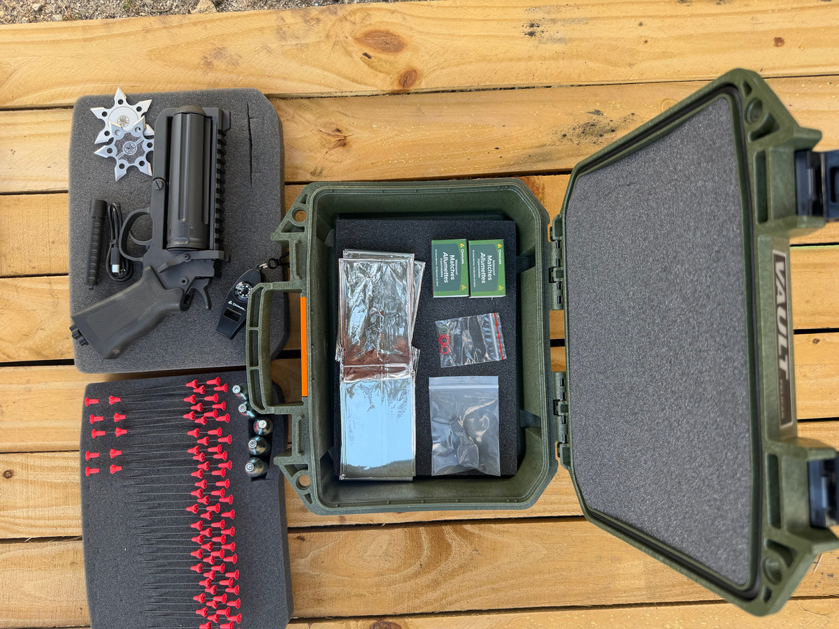 Custom 2 of 2 9mm Blowgun Revolver Camping Kit