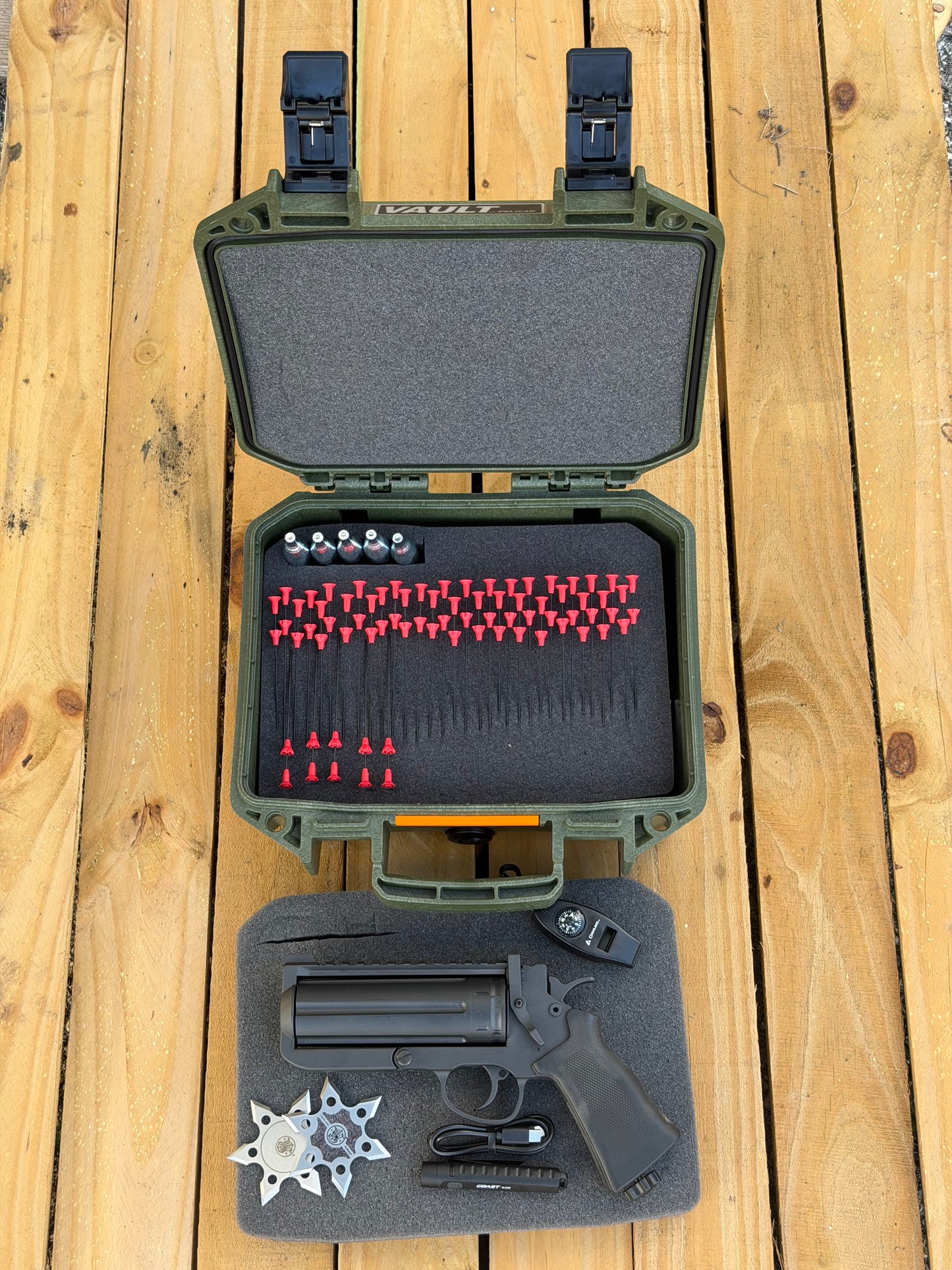 Custom 2 of 2 9mm Blowgun Revolver Camping Kit