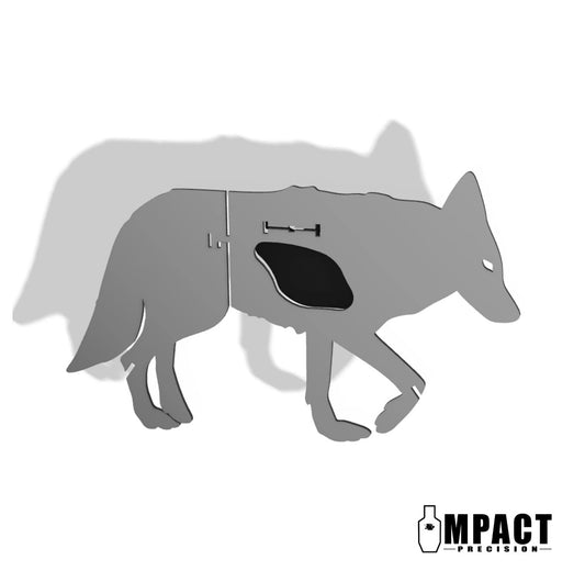 Full Size Coyote AR500 Steel Target w/ Kill Zone