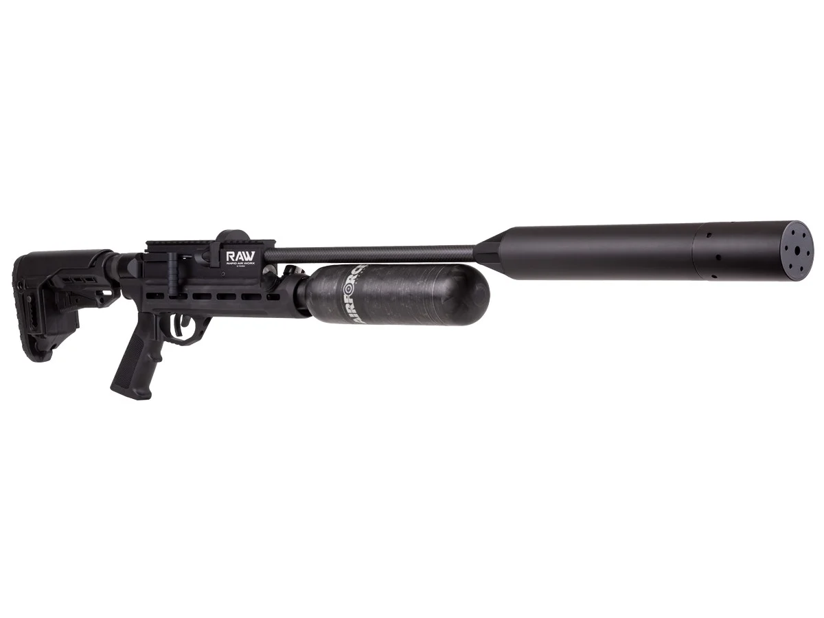 RAW HM1000X – with Moderator | Factory-Tuned Competition PCP Air Rifle | Caliber & Barrel Interchangeable
