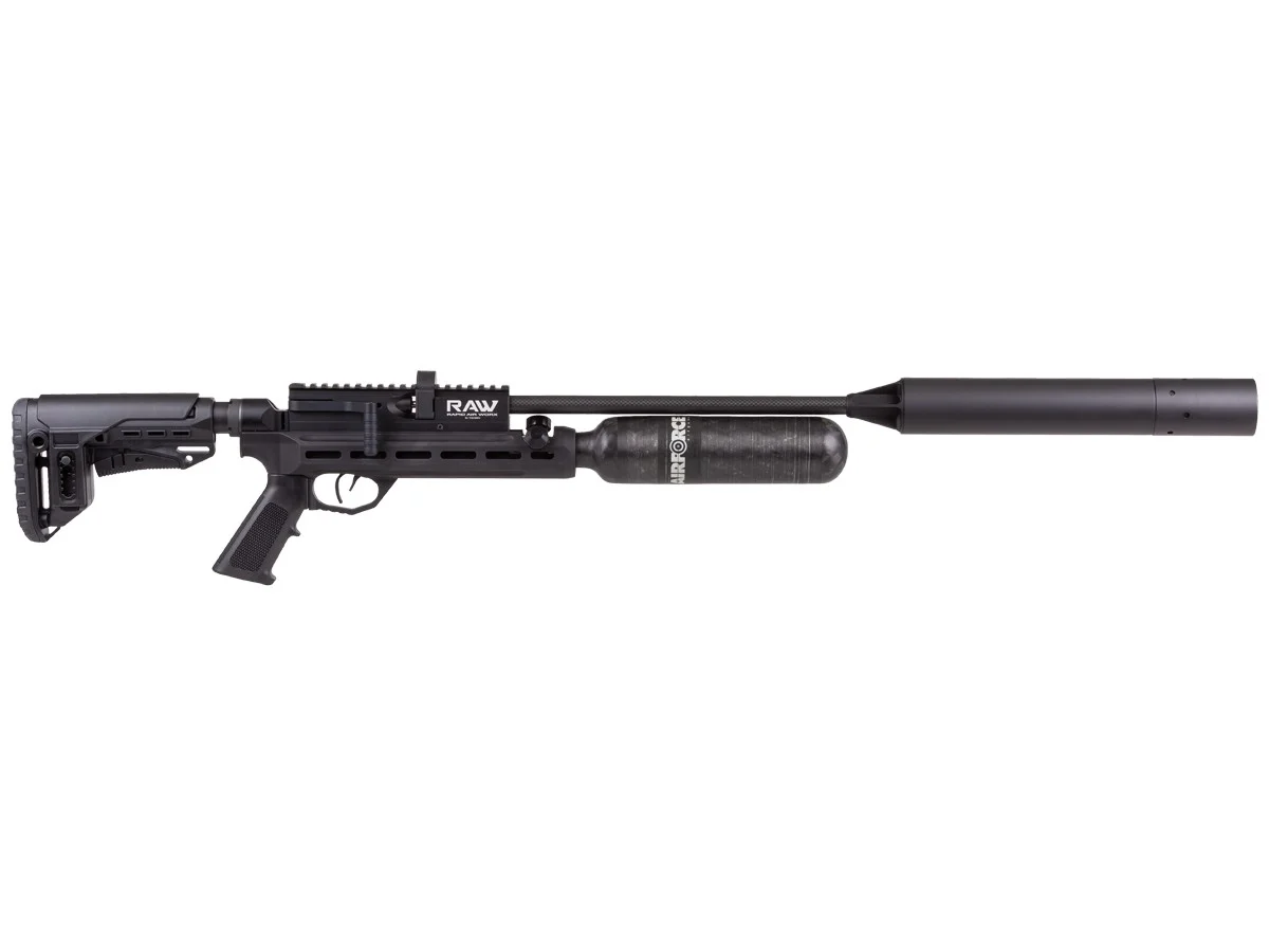 RAW HM1000X – with Moderator | Factory-Tuned Competition PCP Air Rifle | Caliber & Barrel Interchangeable