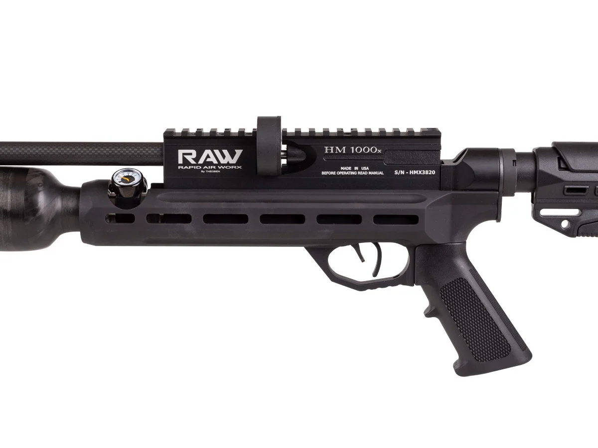 RAW HM1000X – with Moderator | Factory-Tuned Competition PCP Air Rifle | Caliber & Barrel Interchangeable