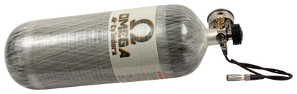 Omega 100 cu. ft. 4500psi Tank w/ HP3 Valve, Hose and QC's