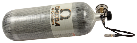 Omega 100 cu. ft. 4500psi Tank w/ HP3 Valve, Hose and QC's