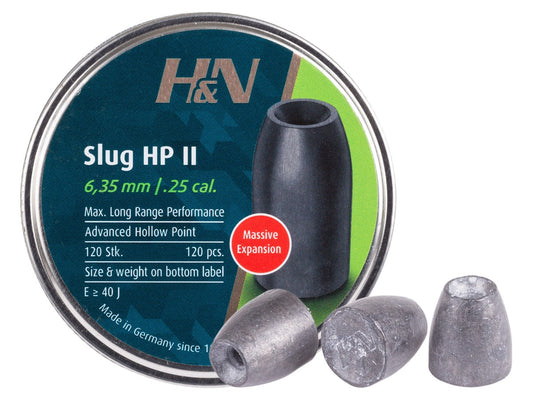 H&N Slug HP II, .249 Cal, 28 Grains, Hollowpoint, 120ct